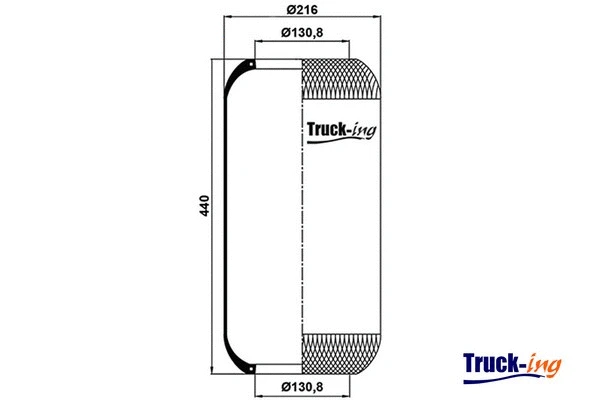 Bellow, air suspension (0291680)