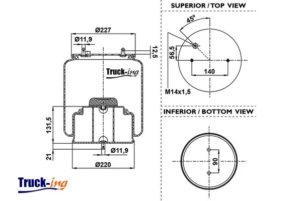 Bellow, air suspension (0293740)