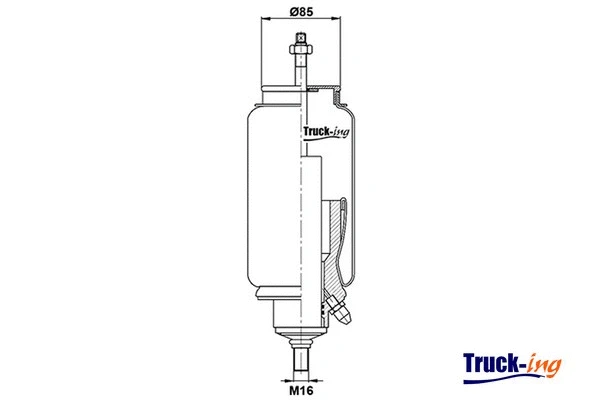 Shock Absorber, driver cab suspension (0194500)