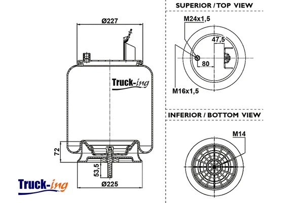 Bellow, air suspension (0293072)