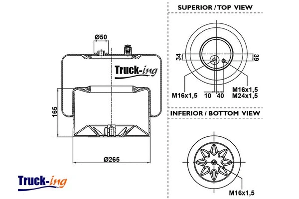 Bellow, air suspension (0293105)