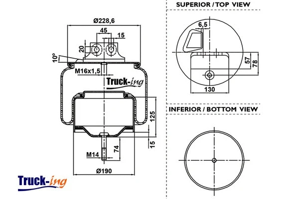 Bellow, air suspension (0293590)