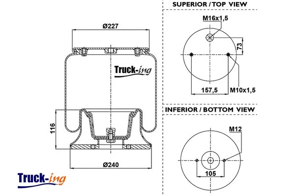 Bellow, air suspension (0293940)