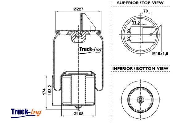 Bellow, air suspension (0293242)
