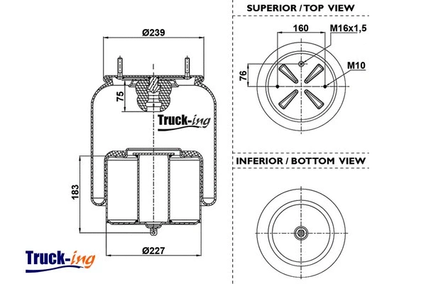 Bellow, air suspension (0293305)