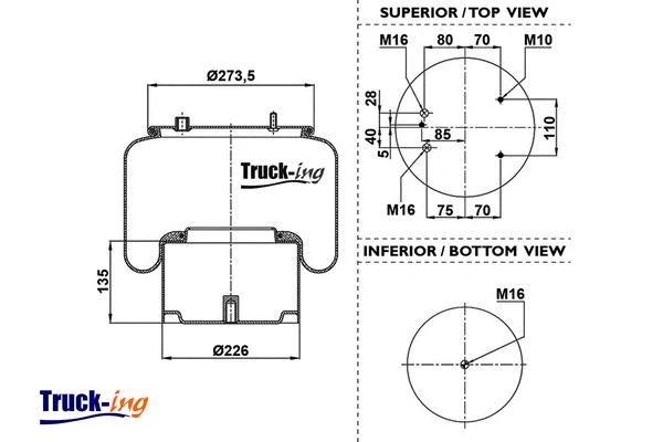 Bellow, air suspension (0293230)