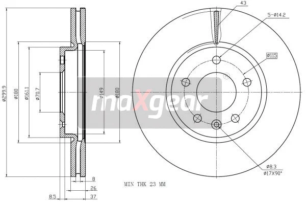 Brake Disc (19-2332MAX)