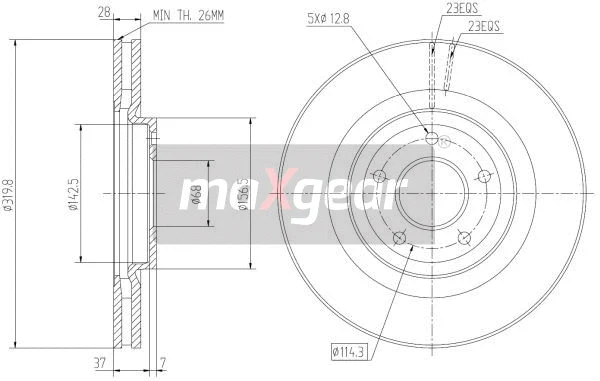 Brake Disc (19-2364MAX)