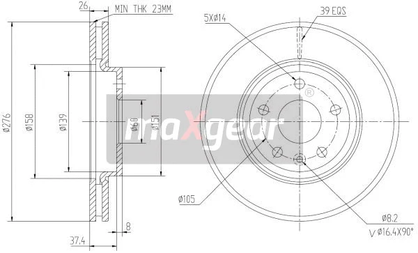 Brake Disc (19-2334)