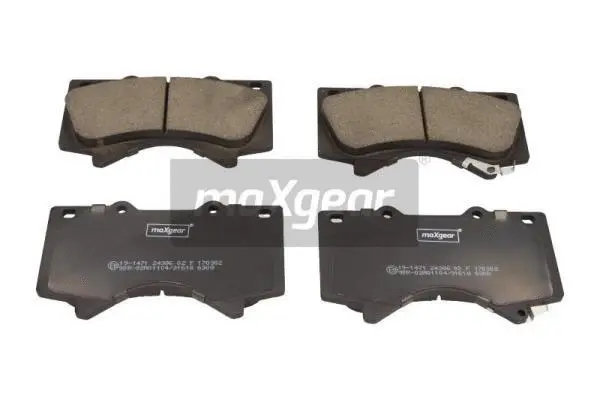 Brake Pad Set, disc brake (19-1471)