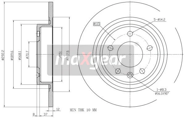 Brake Disc (19-2331MAX)