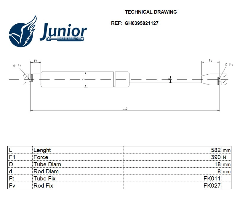 Gas Spring, boot/cargo area
