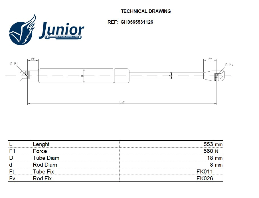 Gas Spring, boot/cargo area