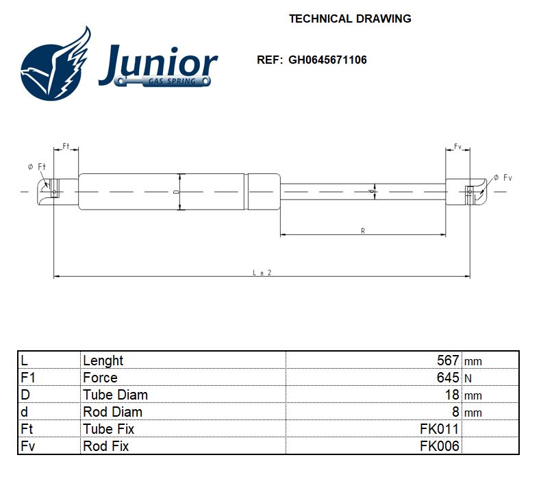 Gas Spring, boot/cargo area
