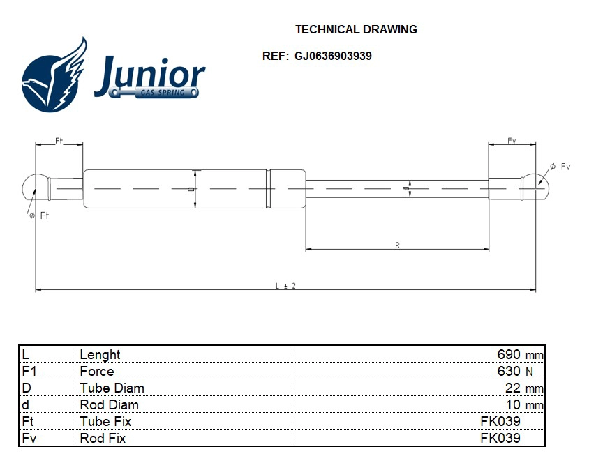 Gas Spring, boot/cargo area