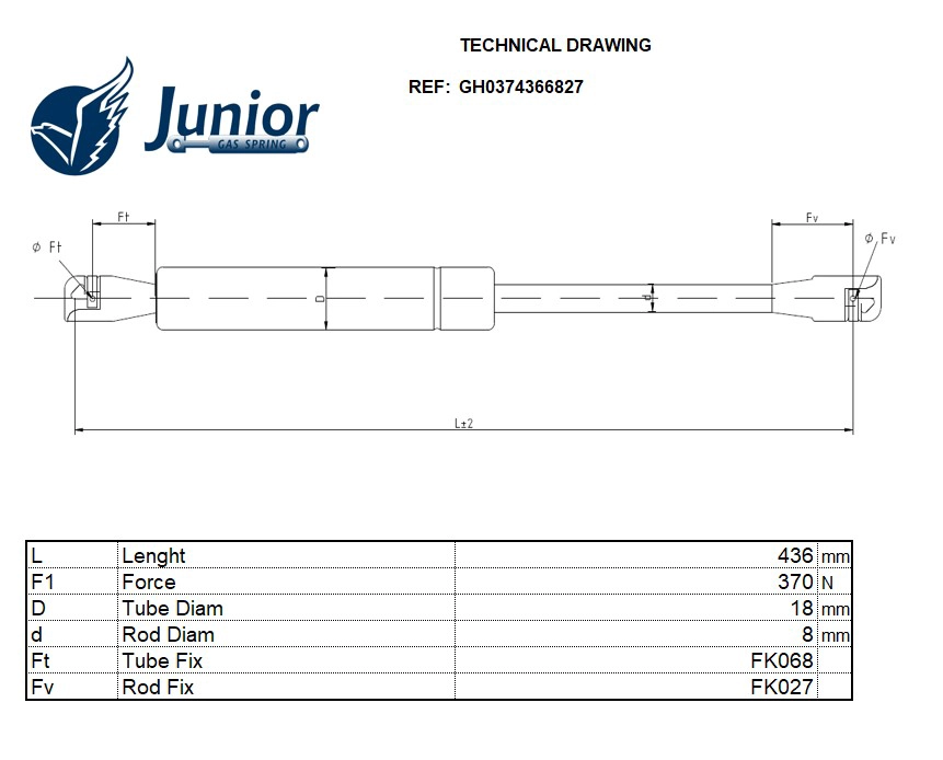 Gas Spring, boot/cargo area