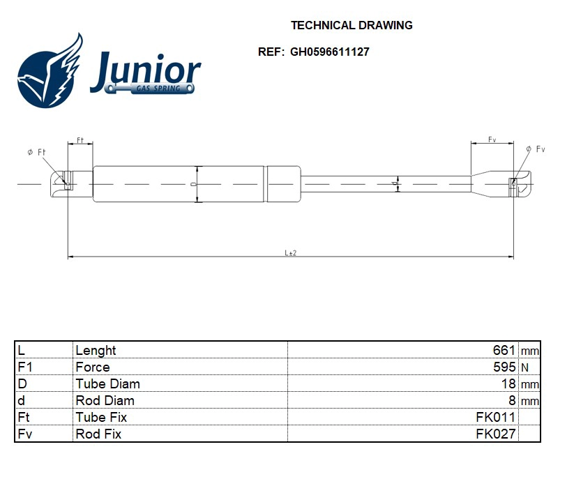 Gas Spring, boot/cargo area