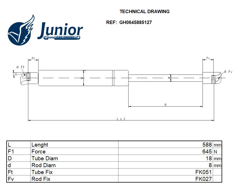 Gas Spring, boot/cargo area