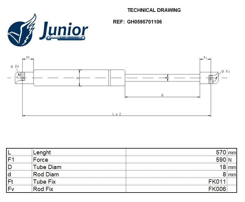 Gas Spring, boot/cargo area