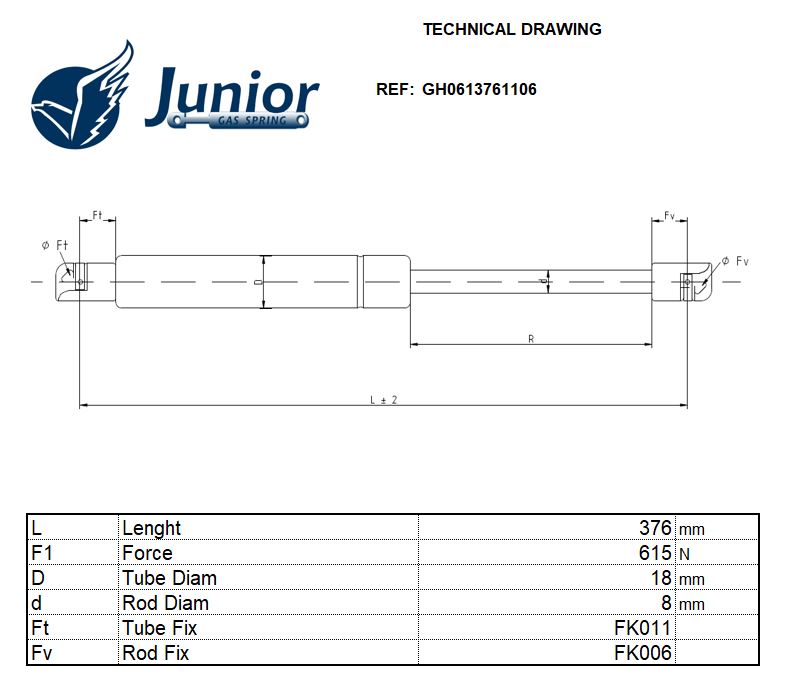 Gas Spring, boot/cargo area