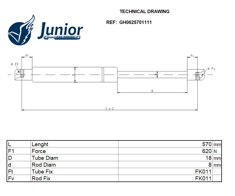 Gas Spring, boot/cargo area