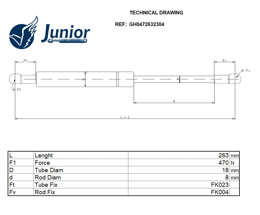 Gas Spring, boot/cargo area