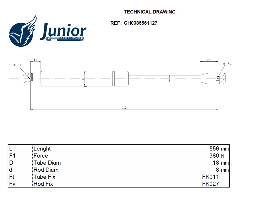 Gas Spring, boot/cargo area