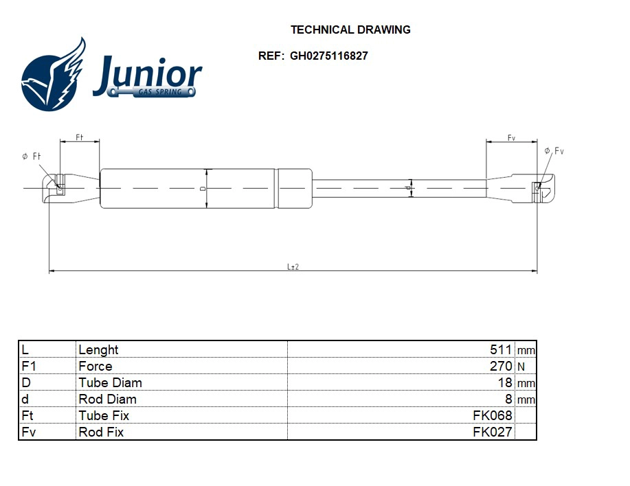 Gas Spring, boot/cargo area