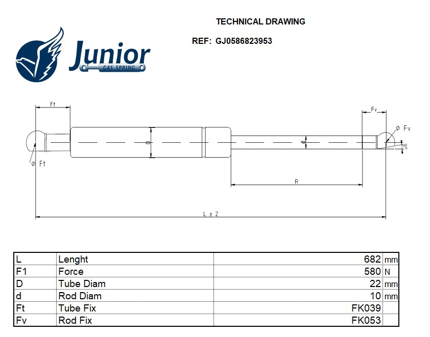 Gas Spring, boot/cargo area