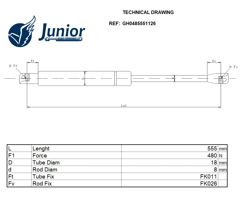 Gas Spring, boot/cargo area