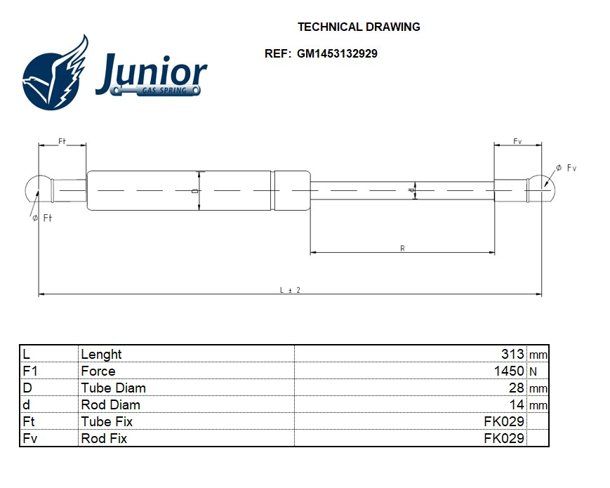 Gas Spring, boot/cargo area