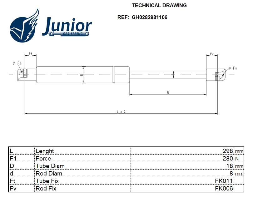 Gas Spring, boot/cargo area
