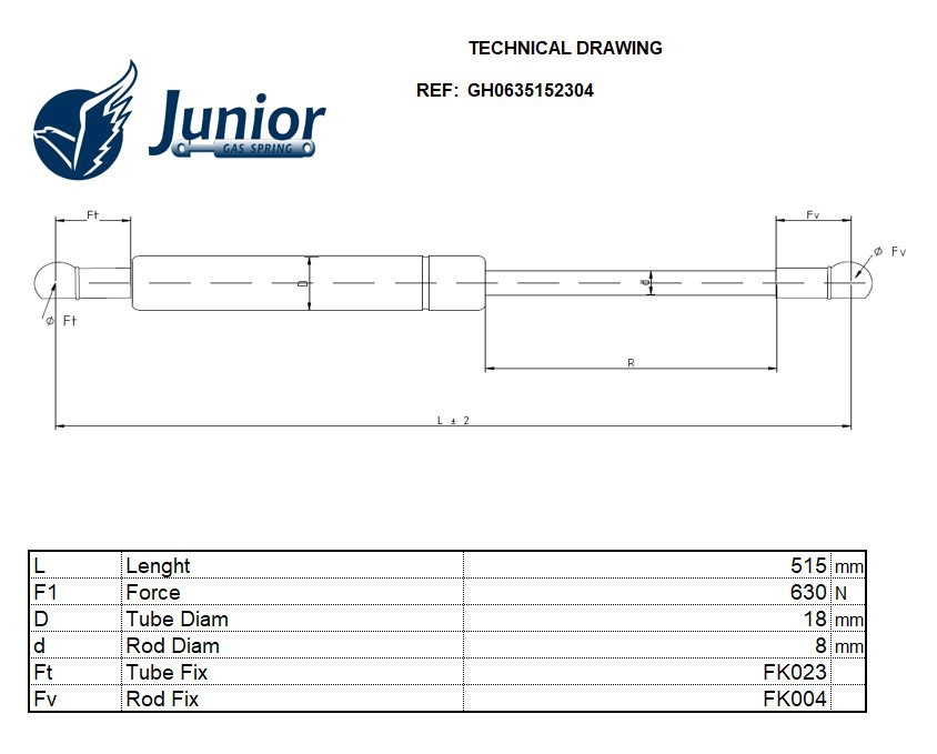 Gas Spring, boot/cargo area