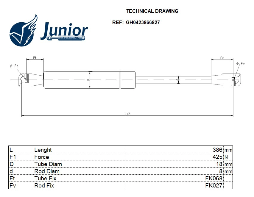 Gas Spring, boot/cargo area