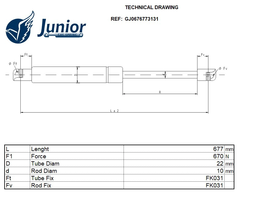 Gas Spring, boot/cargo area