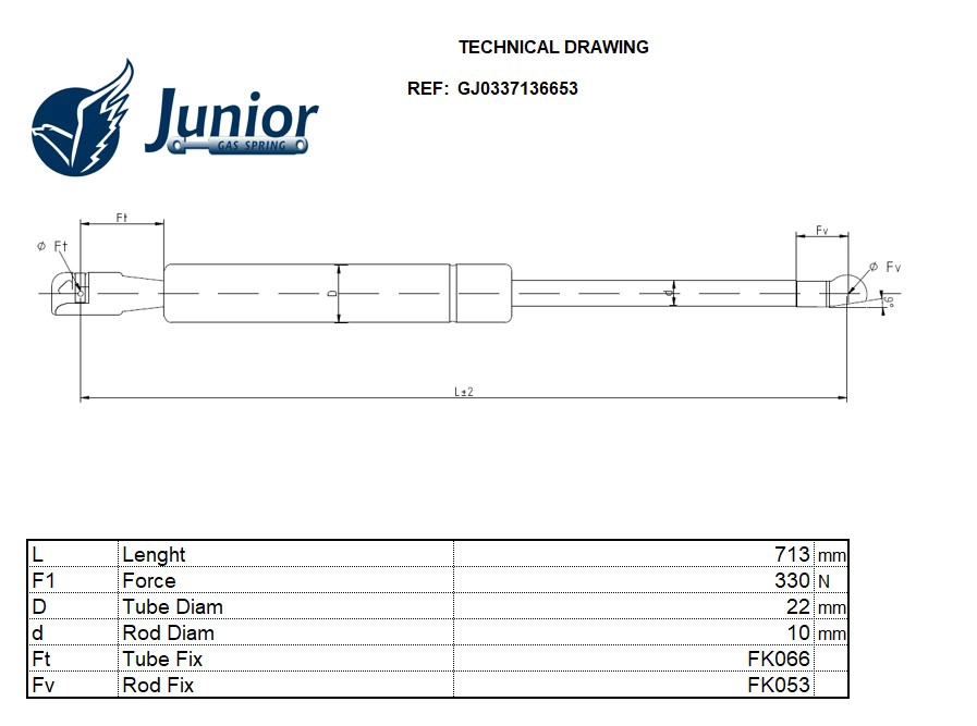 Gas Spring, boot/cargo area