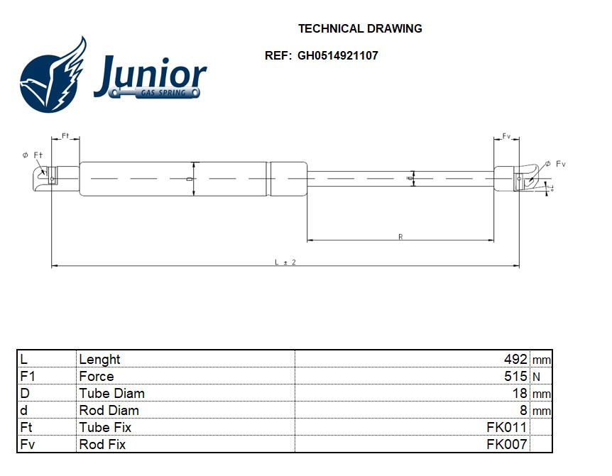Gas Spring, boot/cargo area
