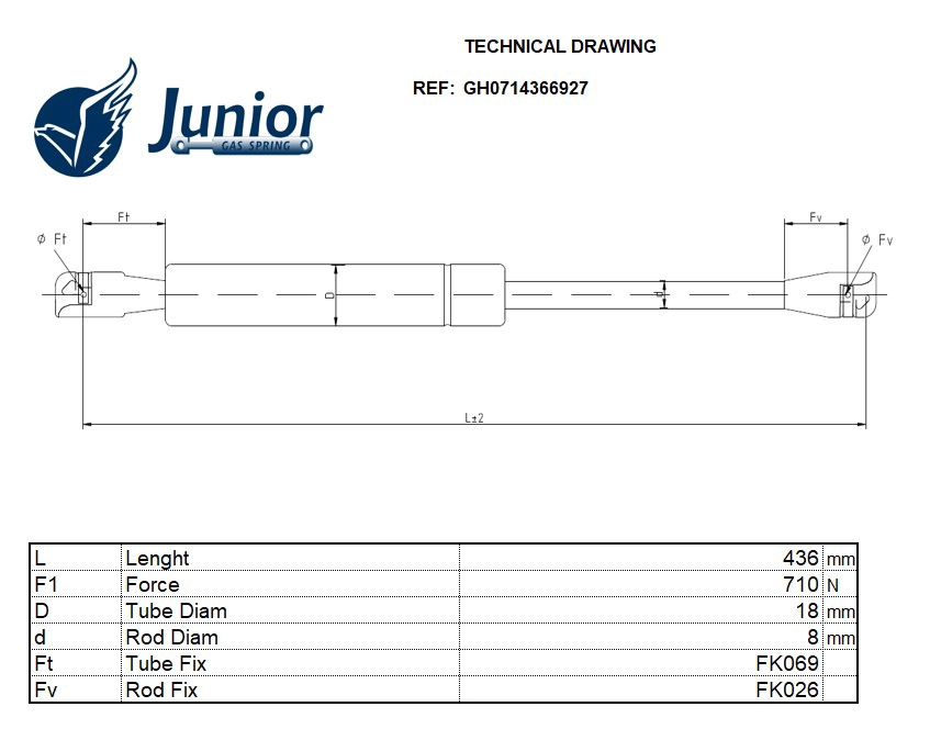 Gas Spring, boot/cargo area