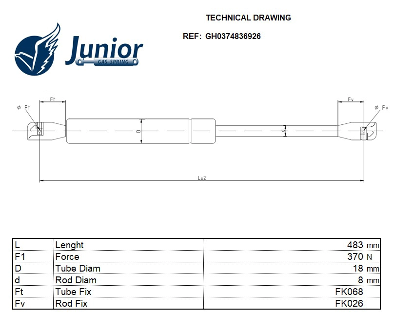 Gas Spring, boot/cargo area