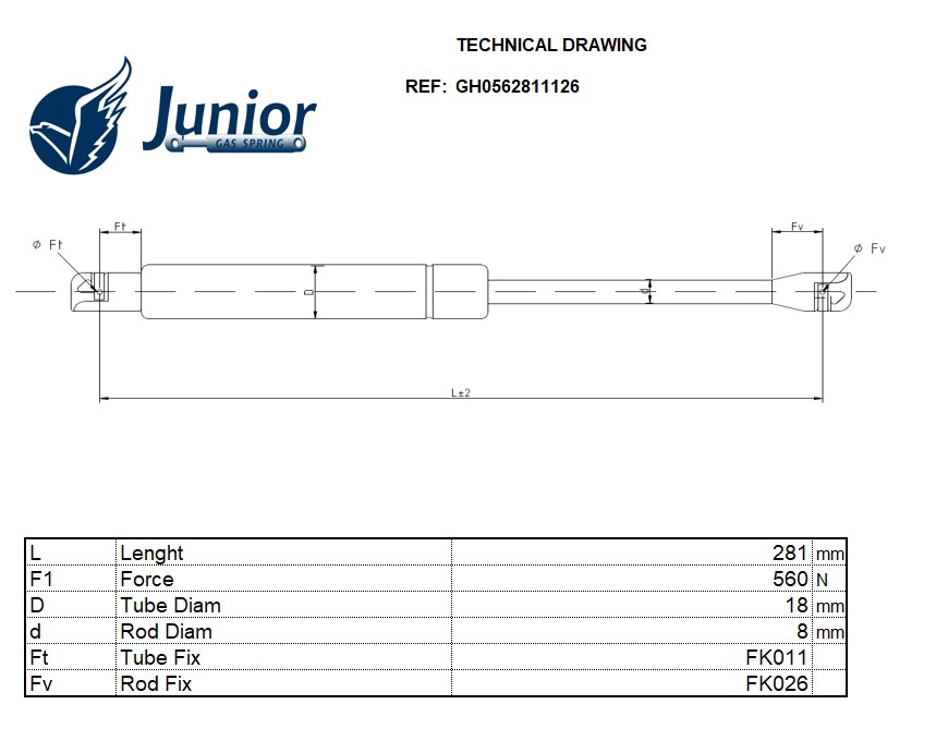 Gas Spring, boot/cargo area
