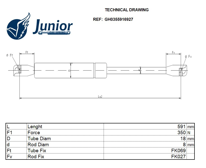 Gas Spring, boot/cargo area