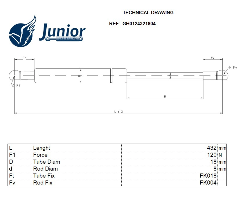 Gas Spring, boot/cargo area