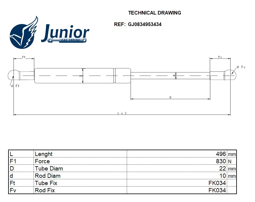 Gas Spring, boot/cargo area