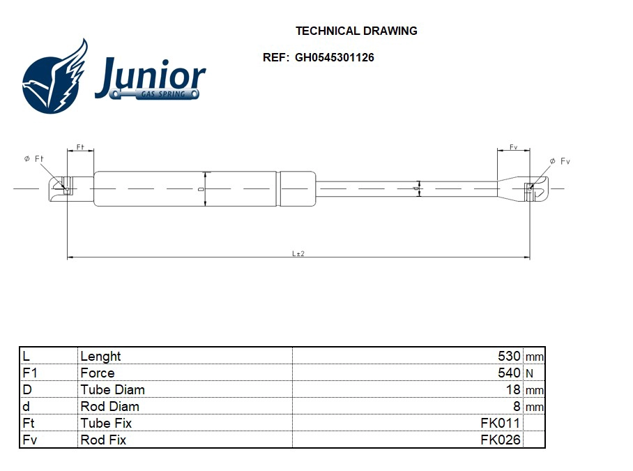 Gas Spring, boot/cargo area