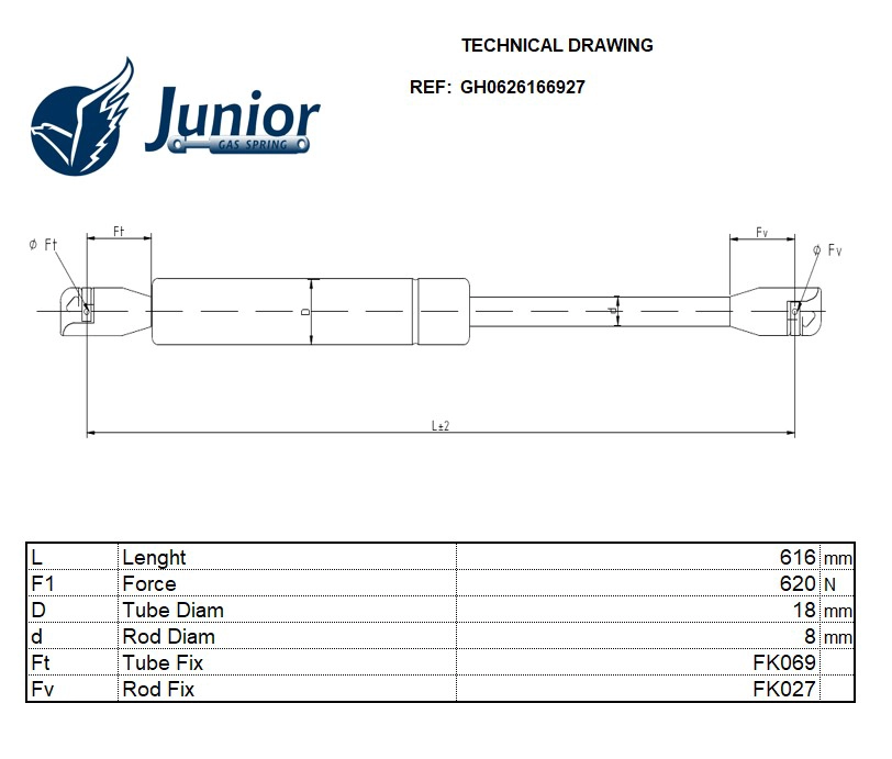 Gas Spring, boot/cargo area