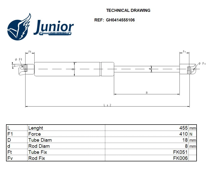 Gas Spring, boot/cargo area