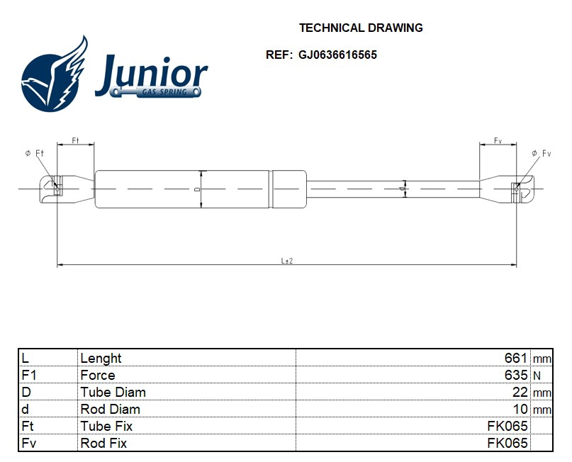 Gas Spring, boot/cargo area