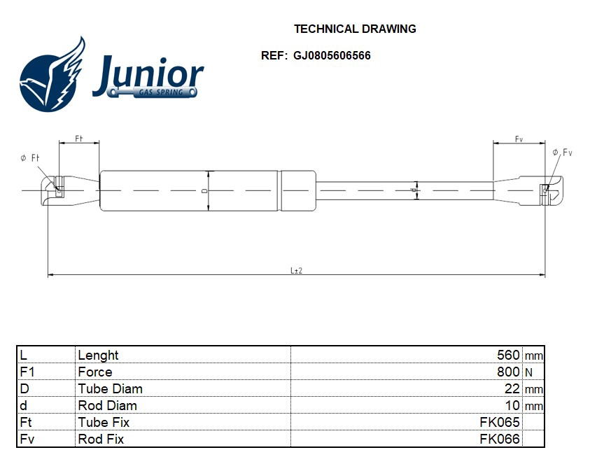 Gas Spring, boot/cargo area