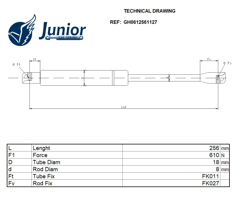Gas Spring, boot/cargo area