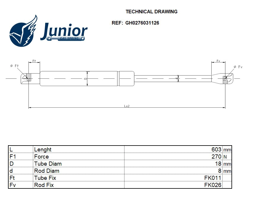 Gas Spring, boot/cargo area